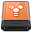 Orange Firewire W Icon 32x32 png